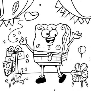 Spongebob Happy Birthday Coloring Page 69113-56968