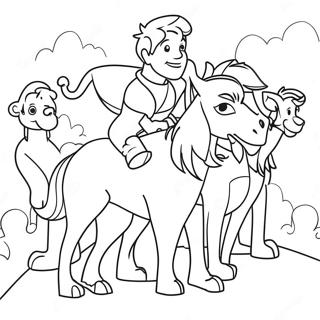 Chase With Friends Coloring Page 69134-56989