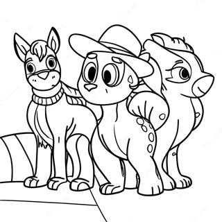 Chase With Friends Coloring Page 69134-56992