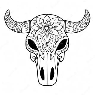 Cow Skull Coloring Page 69153-57002