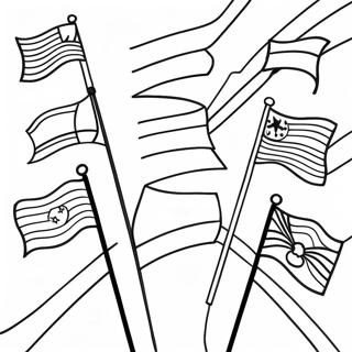 Vibrant Country Flags Coloring Page 69174-57046