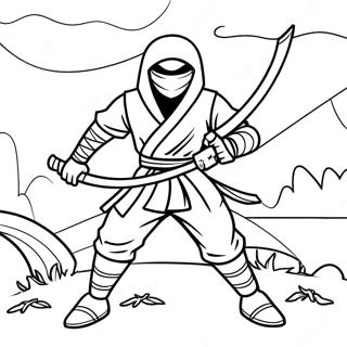 Night Ninja Coloring Pages