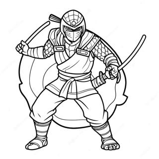 Night Ninja Coloring Page 69183-57042