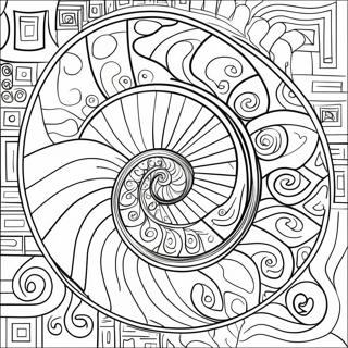 Colorful Fibonacci Sequence Coloring Page 69204-57026