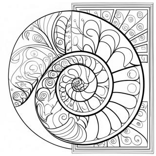 Colorful Fibonacci Sequence Coloring Page 69204-57027