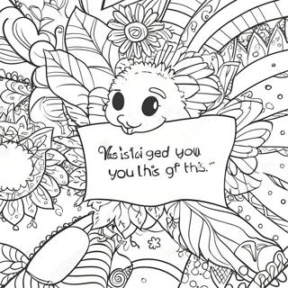 You Got This Encouraging Words Coloring Page 69214-57737