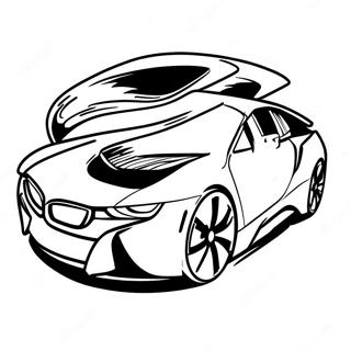 Bmw I8 Coloring Pages