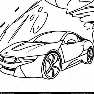 Bmw I8 Futuristic Design Coloring Page 69234-57059