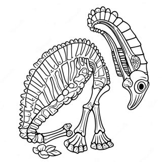 Detailed Animal Skeleton Coloring Page 69244-57068