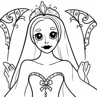 Gothic Corpse Bride Coloring Page 6925-5630