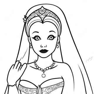 Gothic Corpse Bride Coloring Page 6925-5631