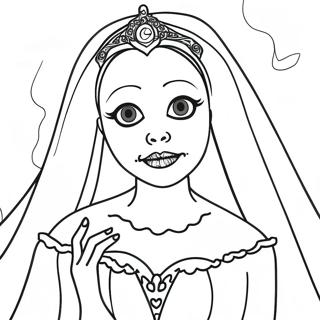 Gothic Corpse Bride Coloring Page 6925-5632