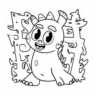 Monster Letters Coloring Page 69263-57083