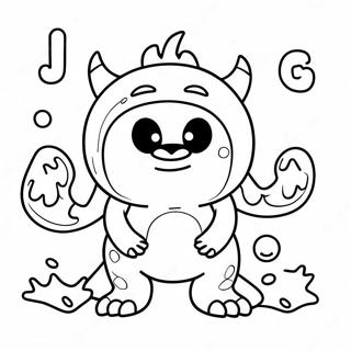 Friendly Monster Letters Coloring Page 69264-57085