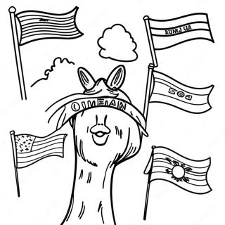 Colorful World Flags Coloring Page 692-555