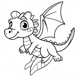 Elliott The Dragon Flying Coloring Page 69304-57114