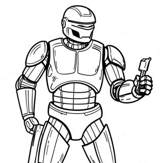 Robocop In Action Coloring Page 69314-57125