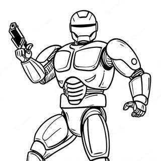 Robocop In Action Coloring Page 69314-57126