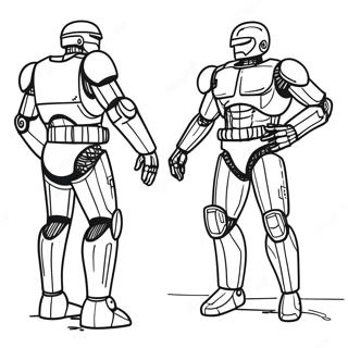 Robocop In Action Coloring Page 69314-57127