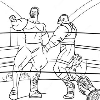 Wwe Championship Match Coloring Page 69324-57133