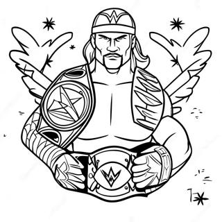 Wwe Championship Match Coloring Page 69324-57134