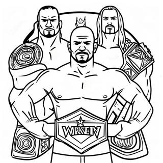 Wwe Championship Match Coloring Page 69324-57135