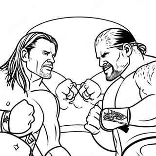 Wwe Championship Match Coloring Page 69324-57136