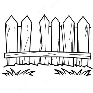 Simple Wooden Fence Coloring Page 69343-57150