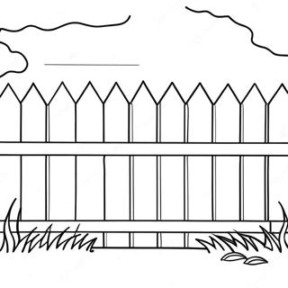 Simple Wooden Fence Coloring Page 69343-57151