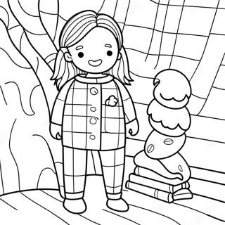 Cozy Flannel Pajamas Coloring Page 69354-57161