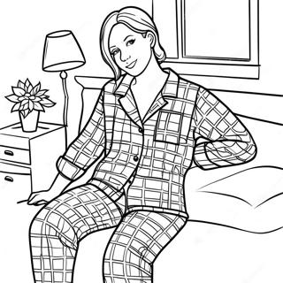 Cozy Flannel Pajamas Coloring Page 69354-57163