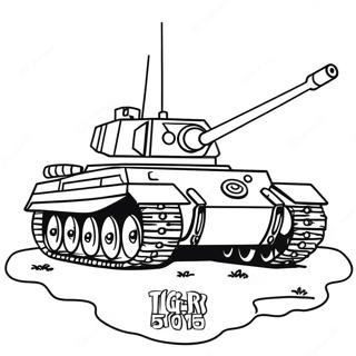 Tiger Tank Coloring Page 69363-57172