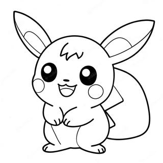 Cute Chibi Pikachu Coloring Page 69384-57181