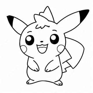 Cute Chibi Pikachu Coloring Page 69384-57182