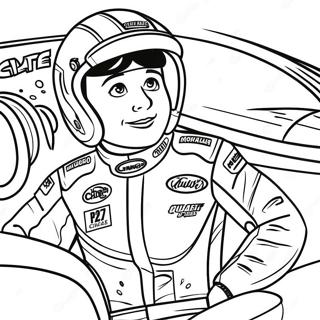 Chase Elliott In Race Car Coloring Page 69394-57186