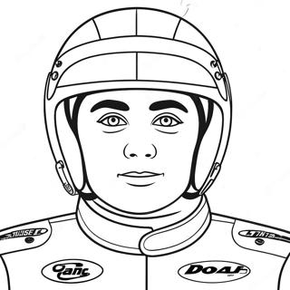 Chase Elliott In Race Car Coloring Page 69394-57187