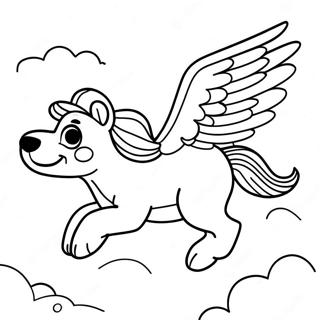 Skye Flying High Coloring Page 69414-57216