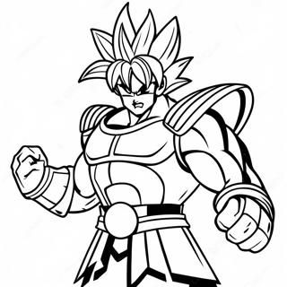 Bardock In Battle Armor Coloring Page 69424-57209