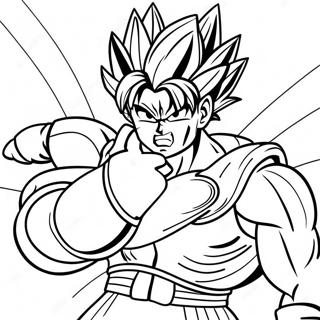 Bardock In Battle Armor Coloring Page 69424-57210