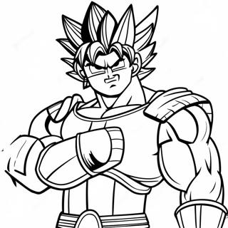 Bardock In Battle Armor Coloring Page 69424-57211