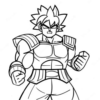 Bardock In Battle Armor Coloring Page 69424-57212