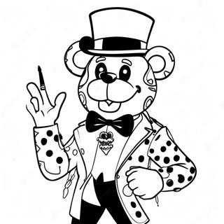 Glamorous Glamrock Freddy Coloring Page 69444-57224