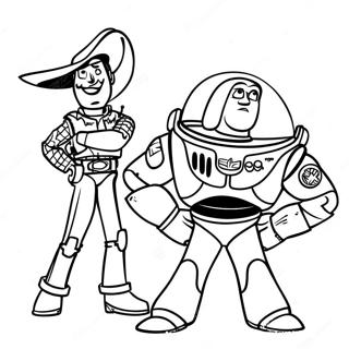 Woody And Buzz Lightyear Adventure Coloring Page 6945-5645