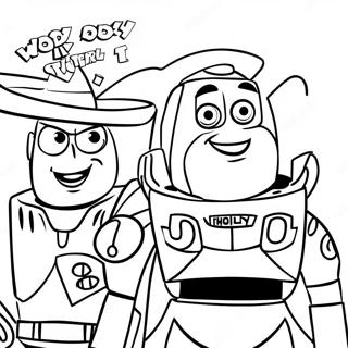 Woody And Buzz Lightyear Adventure Coloring Page 6945-5647