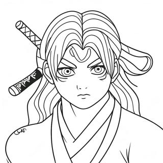 Rui Demon Slayer Coloring Pages