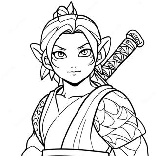 Rui Demon Slayer Coloring Page 69493-57268