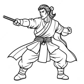 Rui In Battle Pose Coloring Page 69494-57263