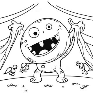 Creepy Jeepers Monster Coloring Page 69504-57260