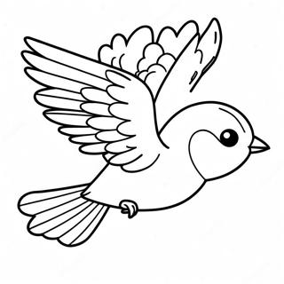 Elegant Bird In Flight Coloring Page 69514-57284