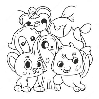 Cute Lolbit With Friends Coloring Page 69524-57285